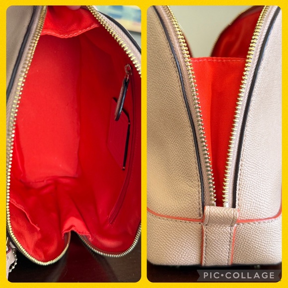 COACH F13310 MINI SIERRA NUDE PINK MULTI CROSSGRAIN LEATHER SATCHEL 🌟EUC🌟 - Picture 13 of 17